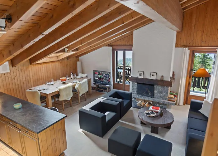 Piscine, & Vue Sur Le - 6 Pers * Crans-Montana