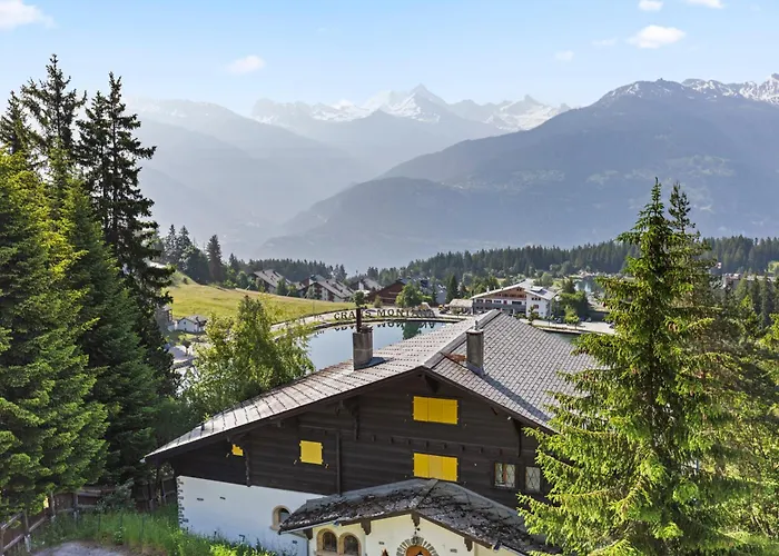 Piscine, & Vue Sur Le - 6 Pers Кран-Монтана